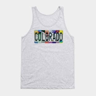 Colorado License Plates Tank Top